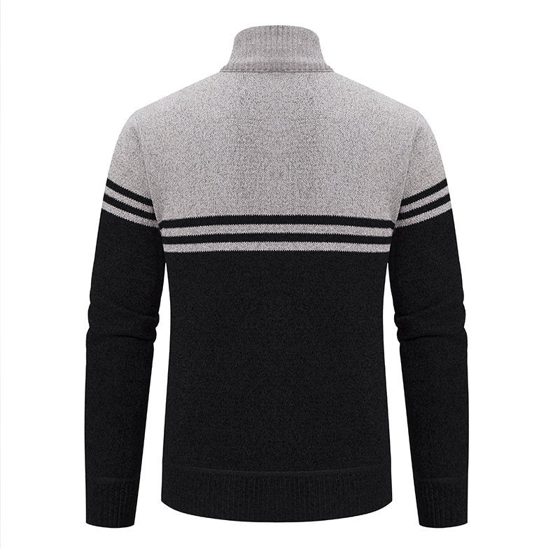Stylish leisure jacket for men with high collar and modern zip details Lune London