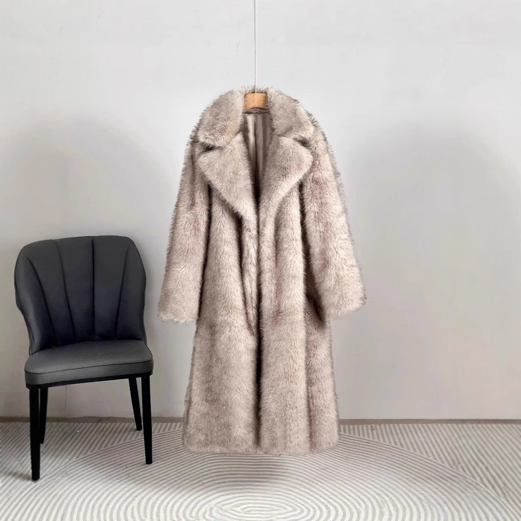 Women Luxury Faux Fur Coat Lune London