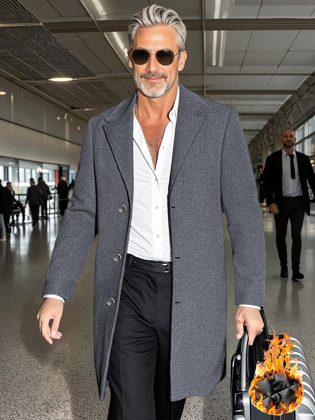 Men's Elegant Double Tunnel Coat High Quality Lune London