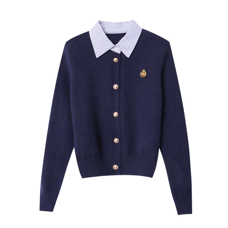 Women's stylish cardigan with collar and button details Chic & Stil
