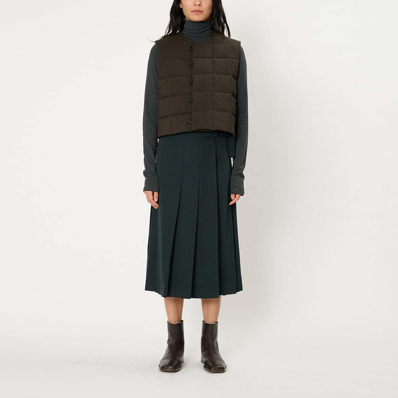 Ladies quilted gilet with versatile design Lune London