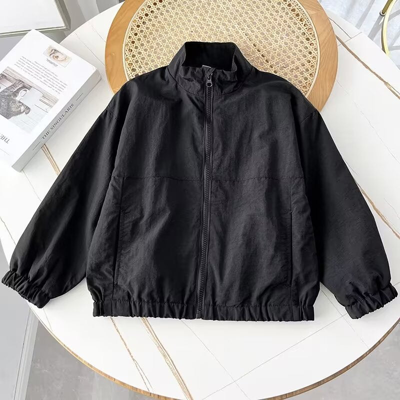 Veste féminine légère de transition avec col montant Chic & Stil