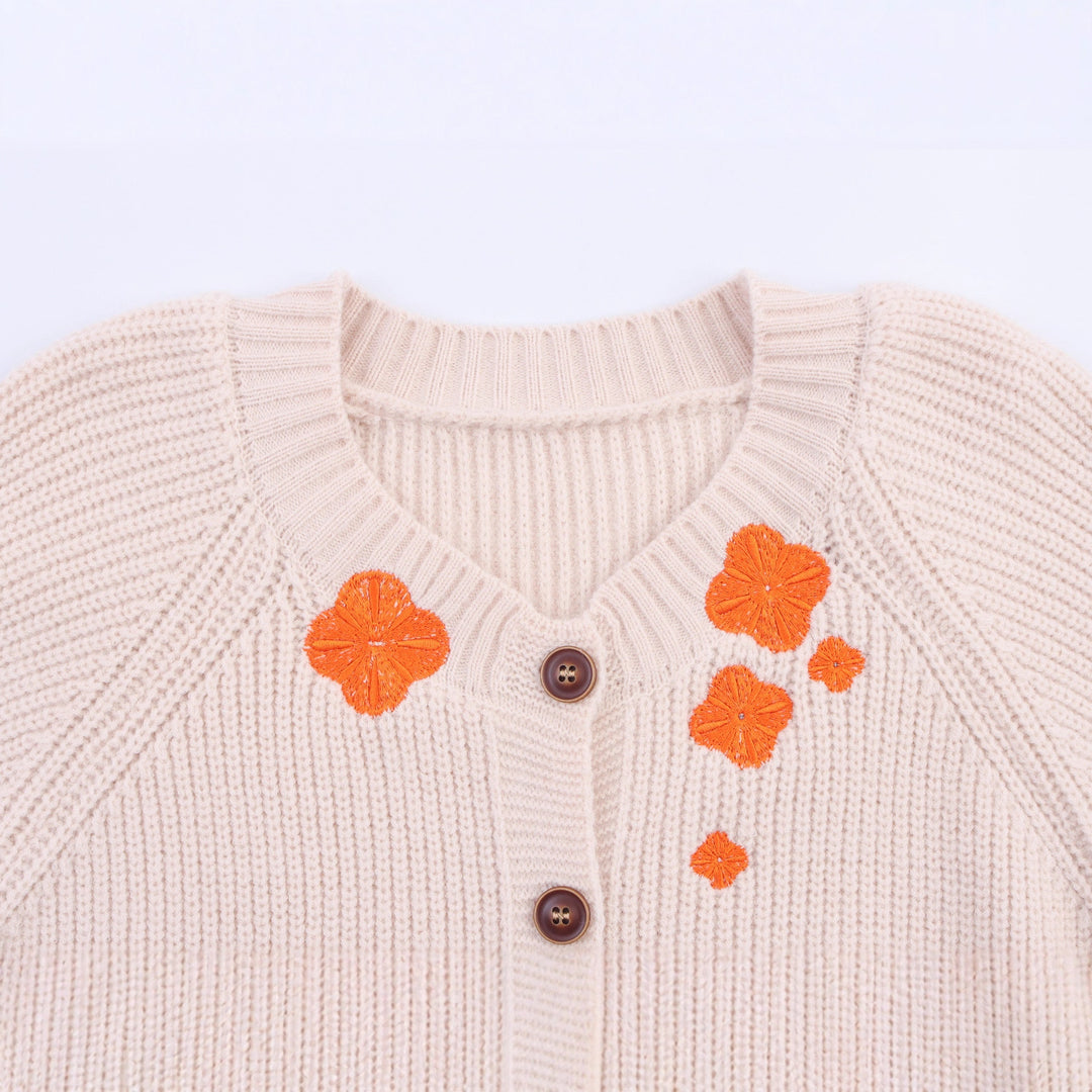 Women's vest with carefully crafted floral embroidery Lune London