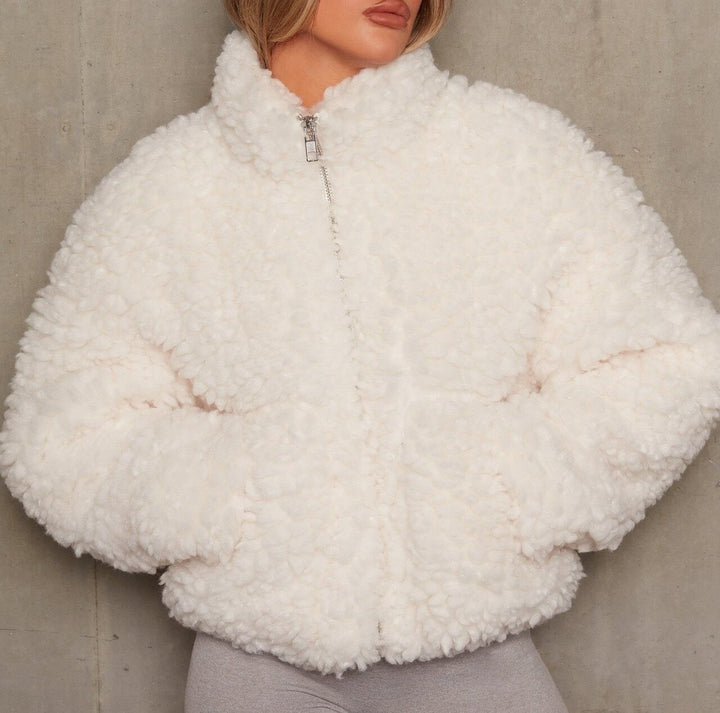 Lune London women's boucle fleece jacket