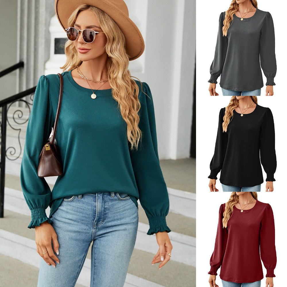 Sweater women with puff sleeves and elastic cuffs Lune London