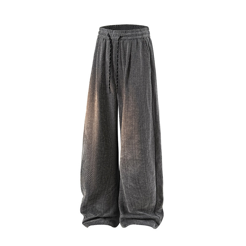 Fashion pants for women with a wide cut and elastic waistband Lune London
