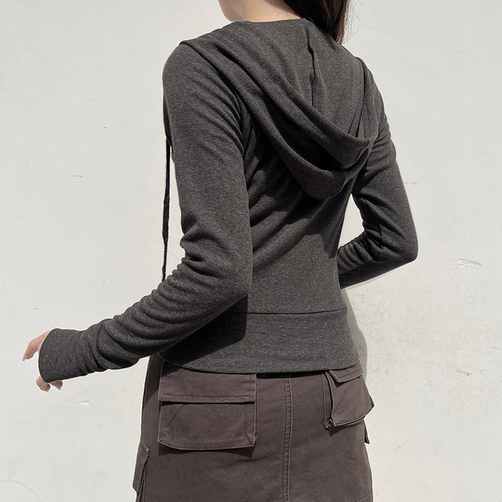 Casual hooded jacket for women with short cut Lune London