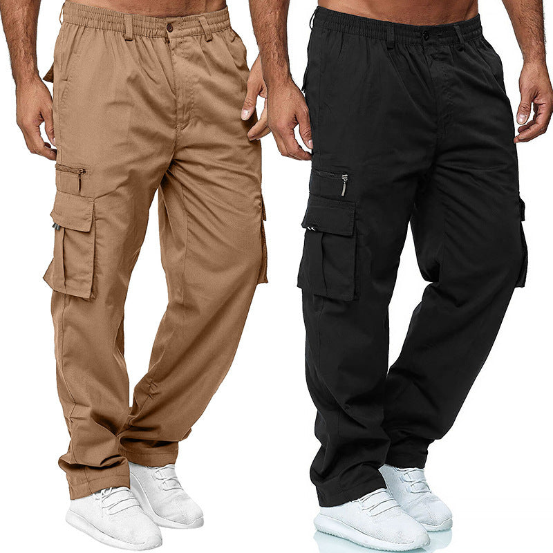Men's cargo pants with elastic waistband and practical side pockets Lune London