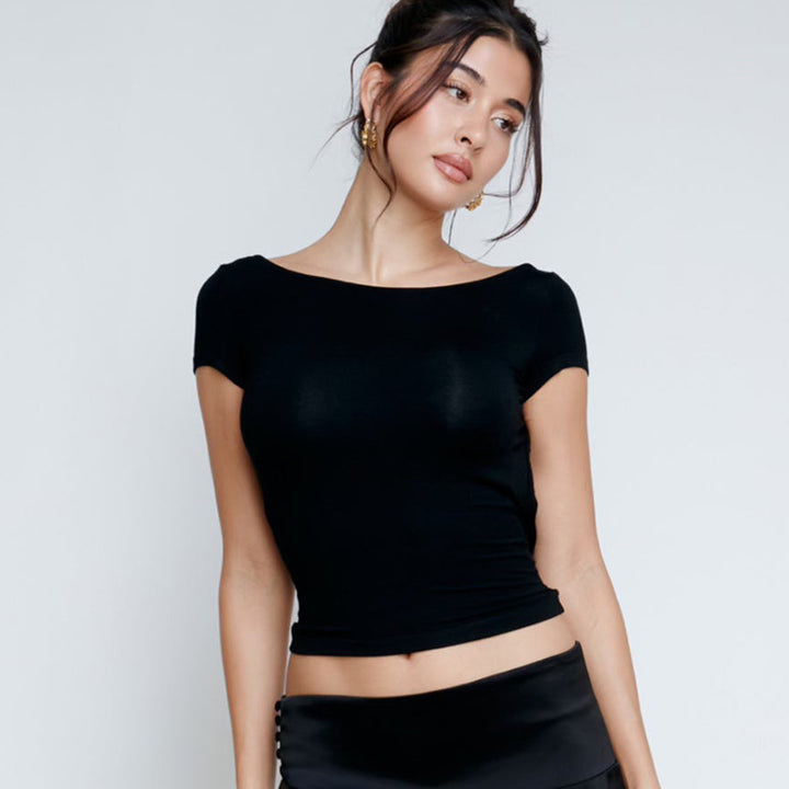 Ladies draped top at the back Lune London