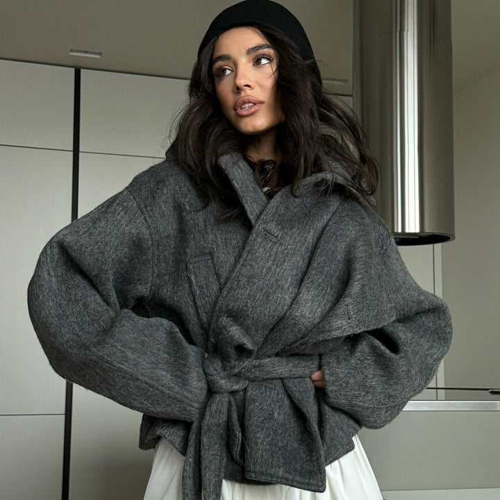 Veste enveloppante à la mode et chaude pour femmes Chic & Stil