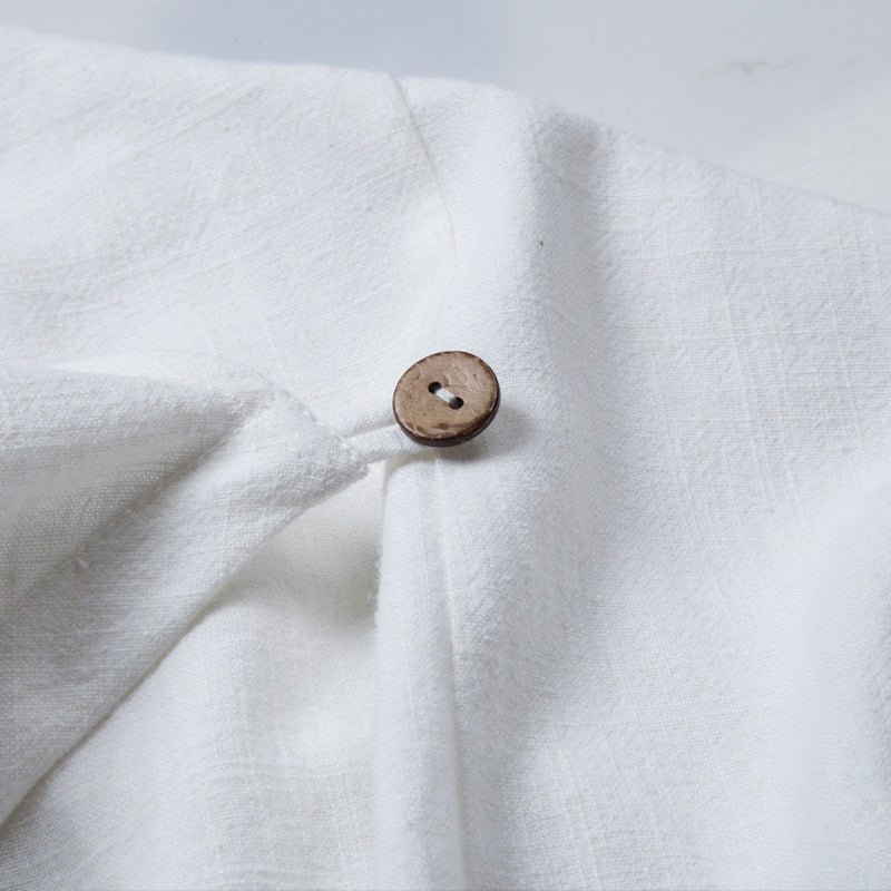 Men's overcoat with asymmetrical cut and decorative details Lune London
