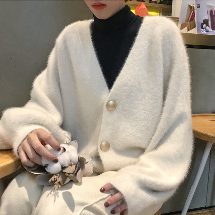 Ladies soft oversized cardigan Lune London