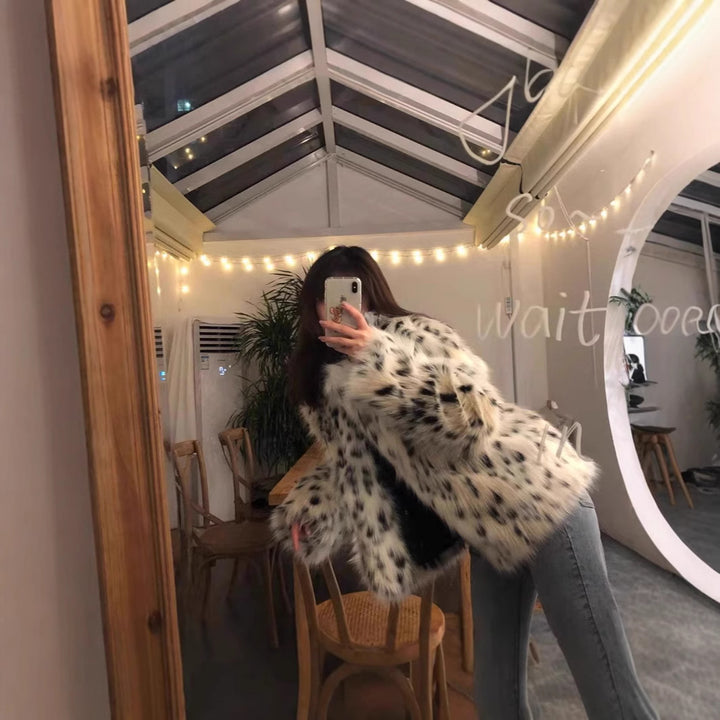 Ladies Fluffy Faux Fur Chic Jacket and Style