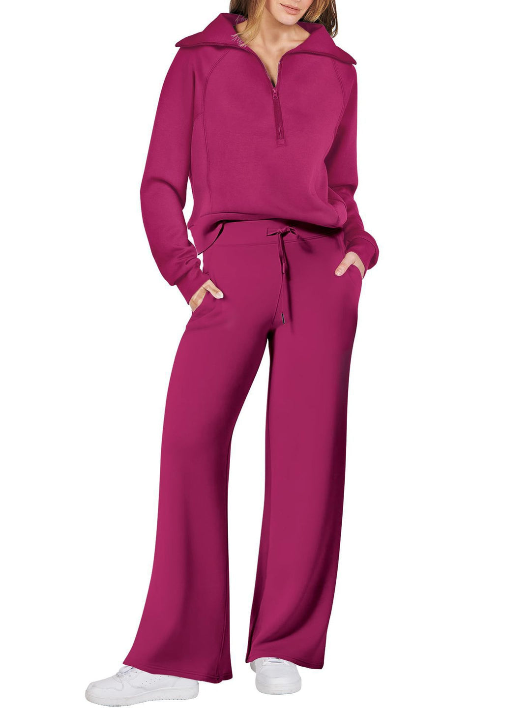 Lune London high-quality loose-fit women's sports set with high collar