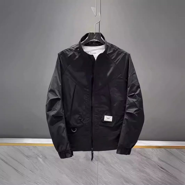 Unisex lightweight windbreaker with an innovative cut Lune London