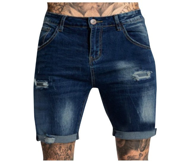 Men's Destroyed Jeans Shorts Lune London
