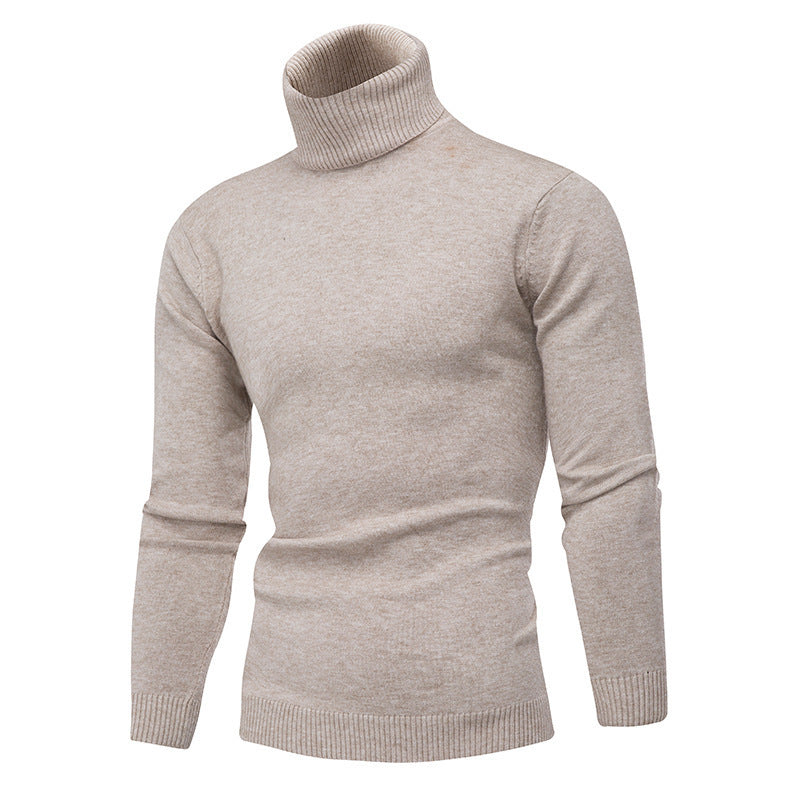Men's slim fit fine cotton turtleneck sweater Lune London