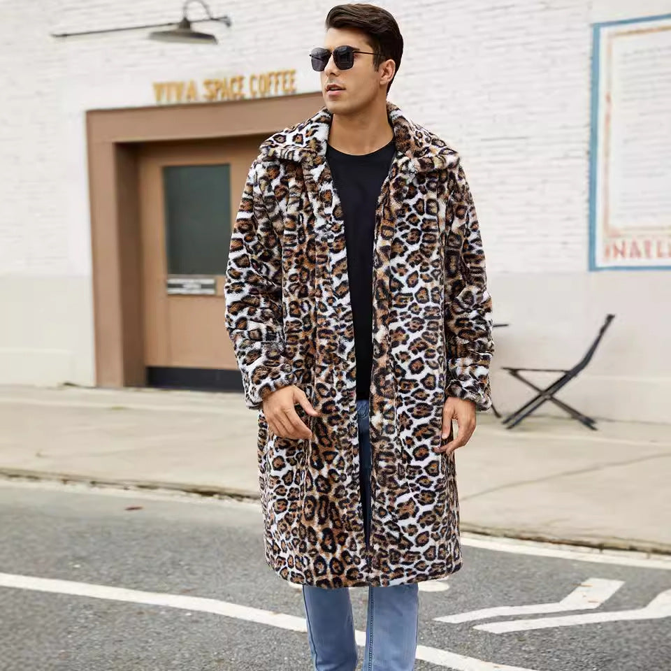 Men's Chic Crocodile Pattern Warm Style