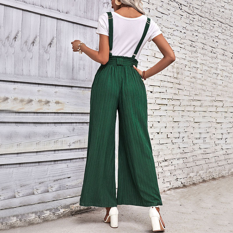 Wide leg pants for women with bow details Lune London