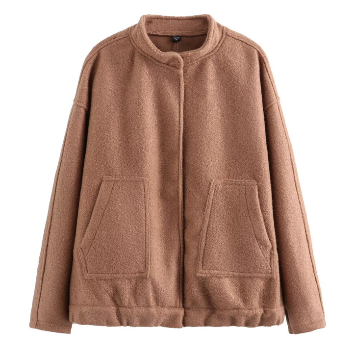Women’s fleece jacket with practical pockets and elastic waistband Lune London