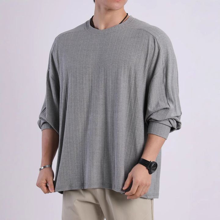 Casual long-sleeve t-shirt for women with an innovative cut and fine texture Lune London