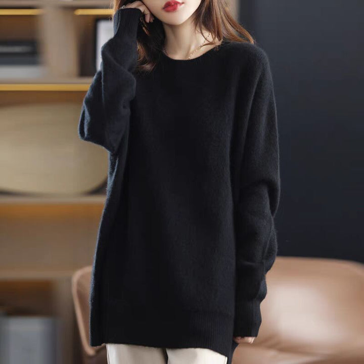 Pull long pour femmes en tricot avec coupe décontractée Chic & Stil