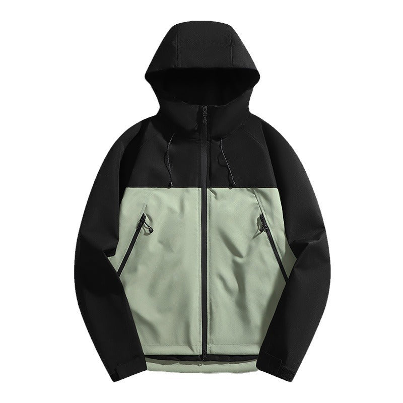 Men's waterproof outdoor jacket with adjustable hood Lune London