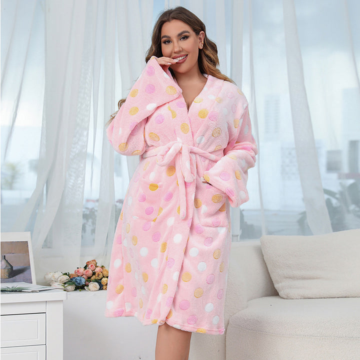 Ladies Chic and Stylish Polka Dot Nightgown