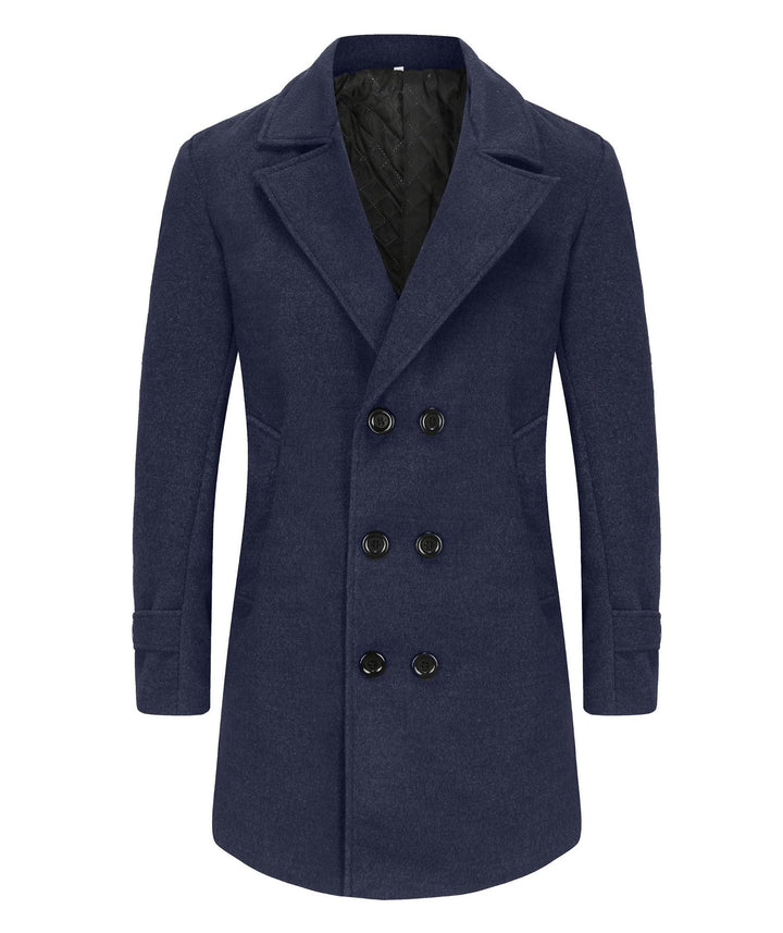 Elegant double wool coat for men Lune London