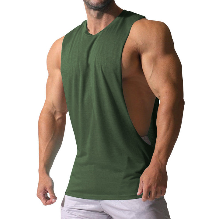 Men's sleeveless sports shirt with deep back neckline and breathable material Lune London