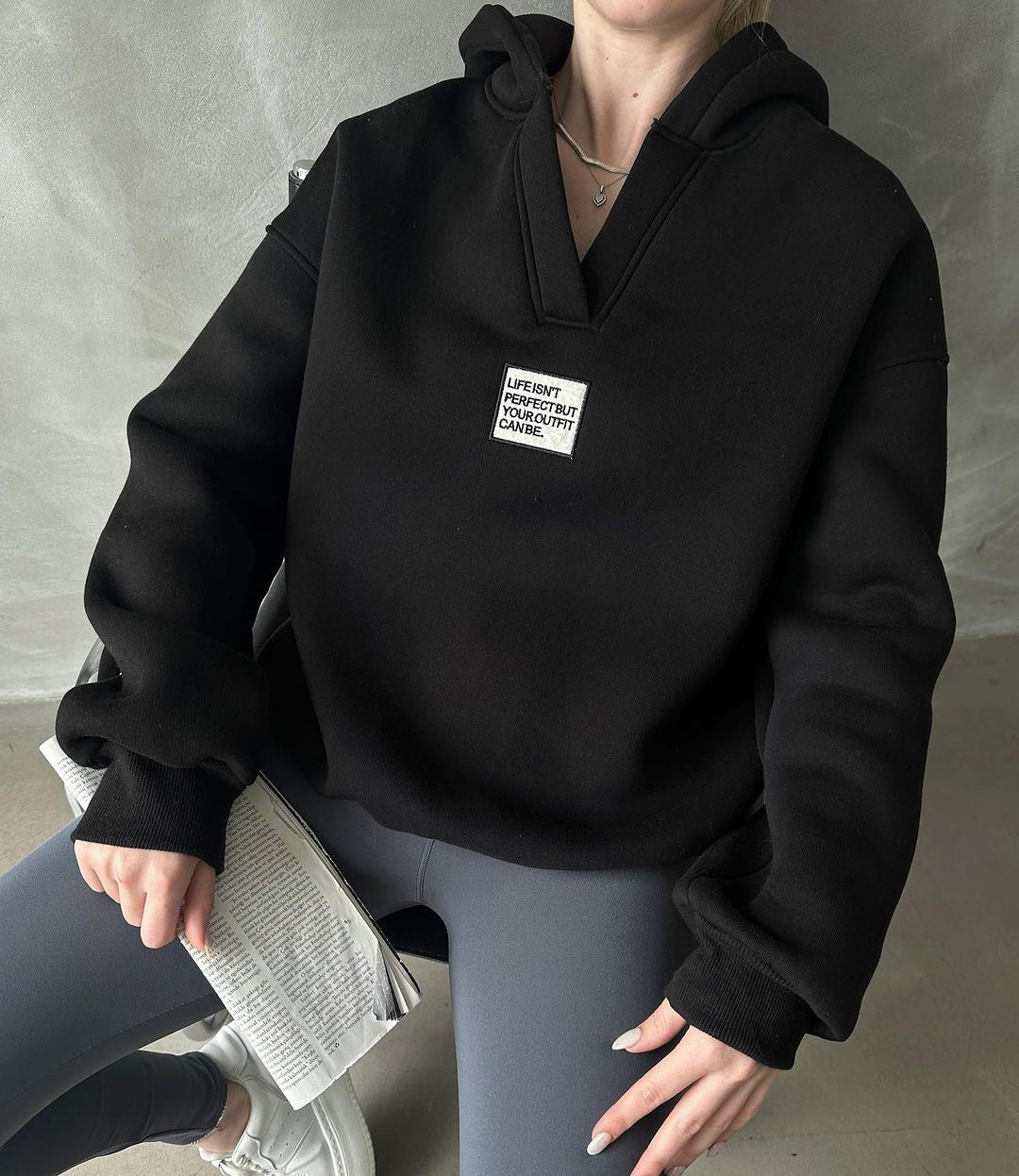 Comfortable hooded sweatshirt for women with a relaxed fit and high-quality materials Lune London