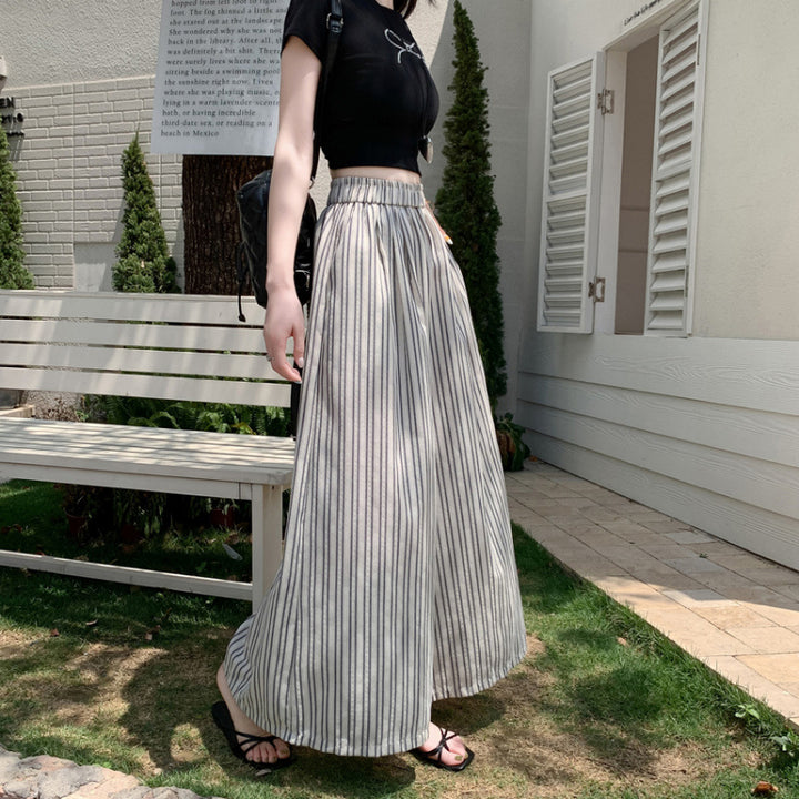 Lune London striped wide women's pants
