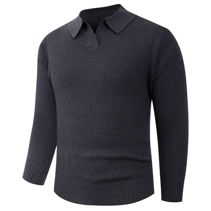 Casual men's sweater with modern collar Lune London