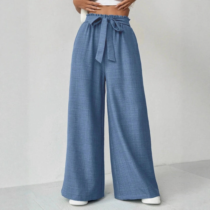 Ladies Wide Pants with Adjustable Waist Lune London