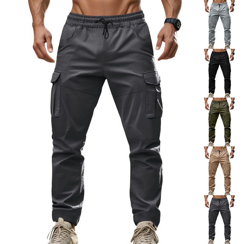 Lune London | Men's cargo pants with functional side pockets and elastic waistband