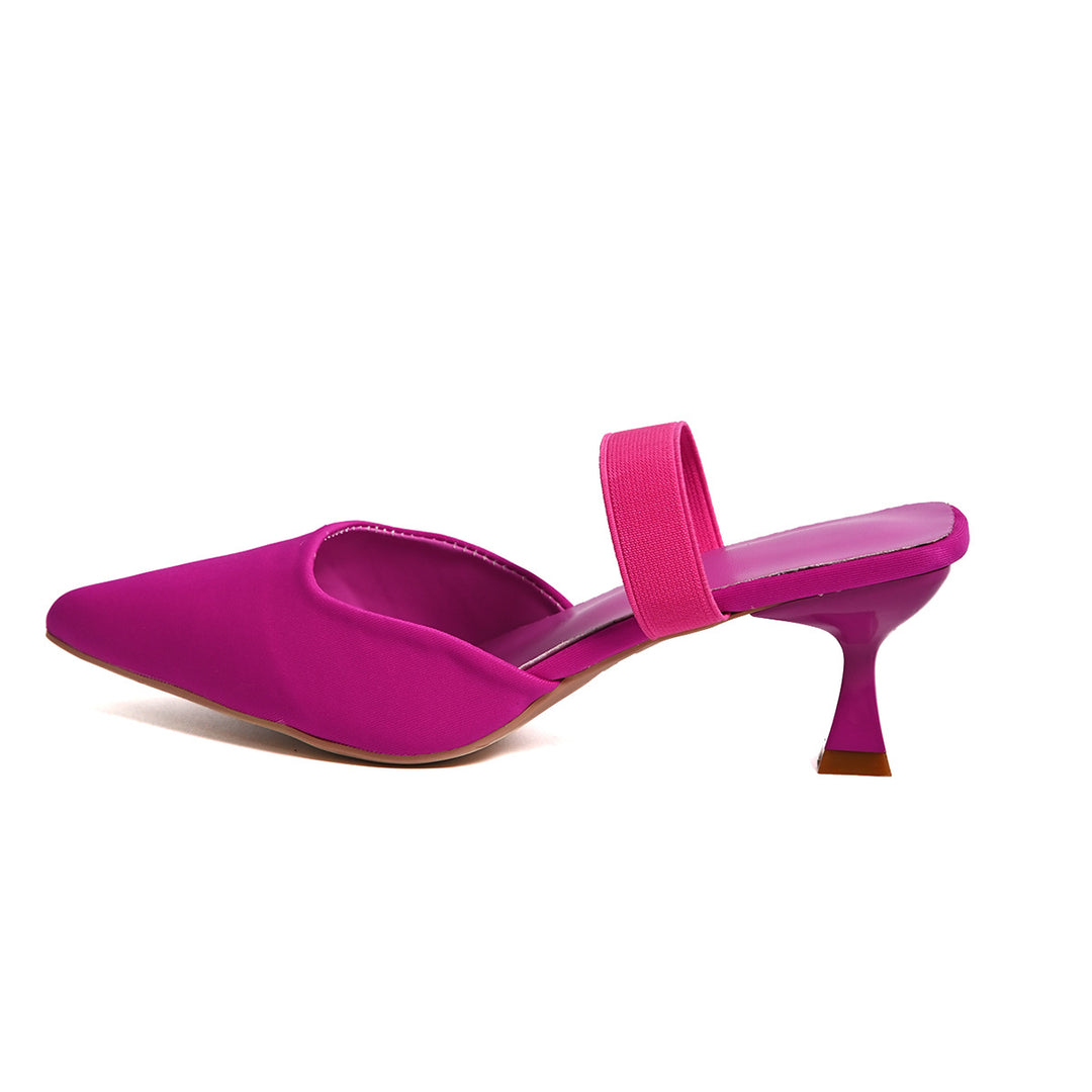 Slingback pumps for women with elastic strap and fashionable pointed design Lune London