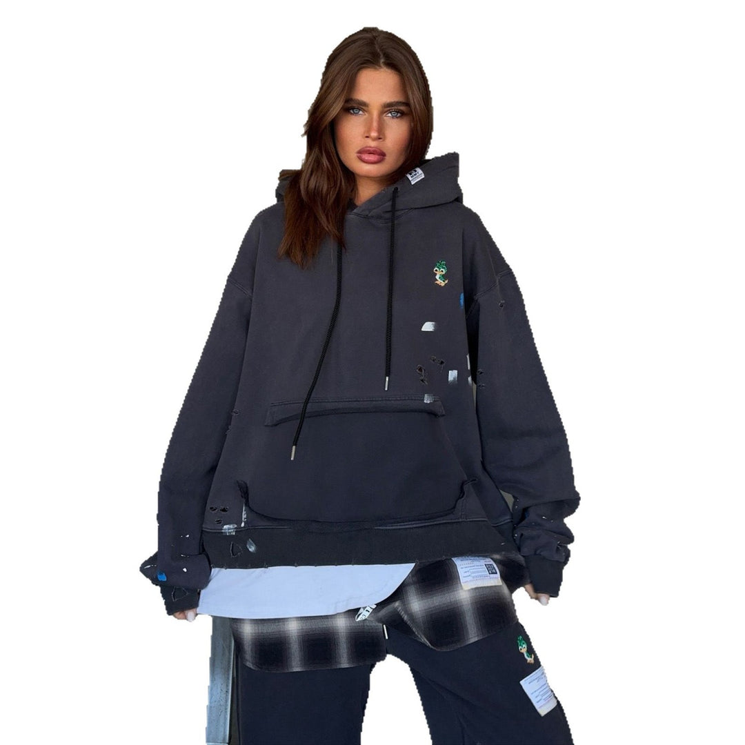Lady Oversized Hoodie with Special Design Elements Lune London