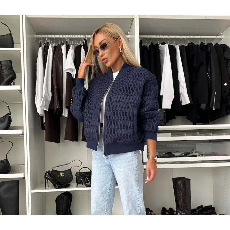 Quilted jacket for women with a sporty and elegant design featuring voluminous sleeves Lune London