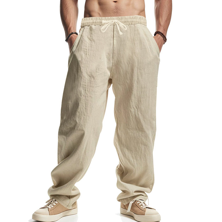 Casual pants for men with elastic waistband and practical pockets Lune London