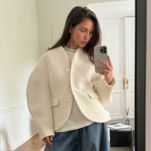 Ladies Chic Oversized Blazer Jacket Lune London