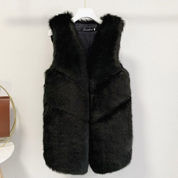 Ladies fur vest Lune London