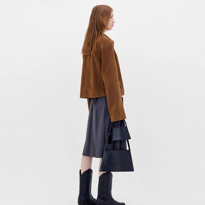 Veste en cuir moderne pour femmes Chic & Stil