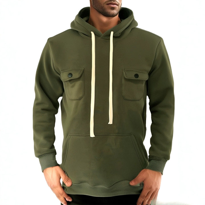 Men's hoodie with practical pockets and modern design Lune London
