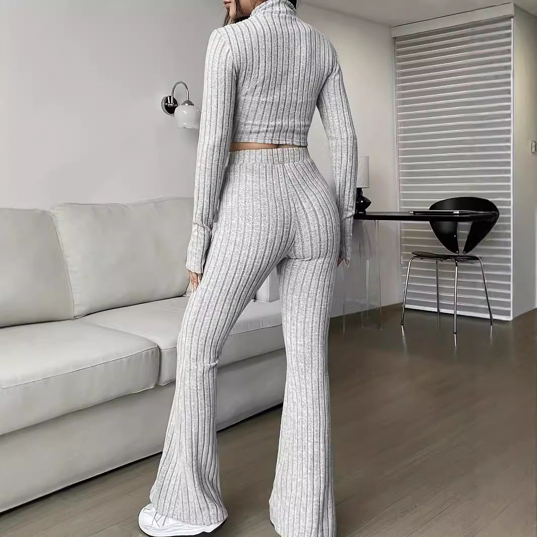 High-waisted knitted loungewear set for women Lune London