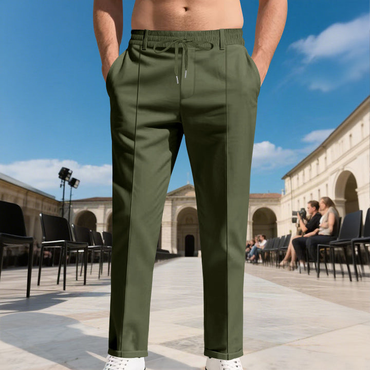 Lune London Elegant leisure pants for men with elastic waistband