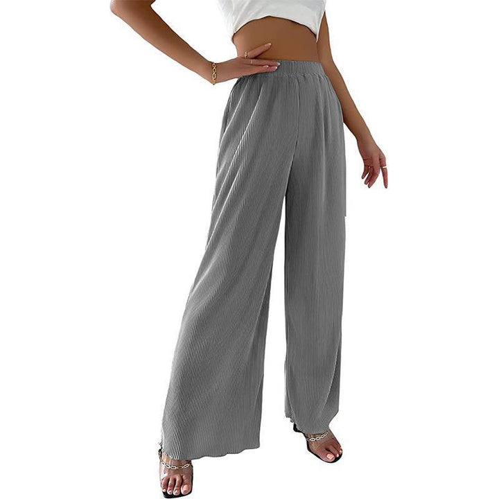 Lune London fluid pleated wide pants for women