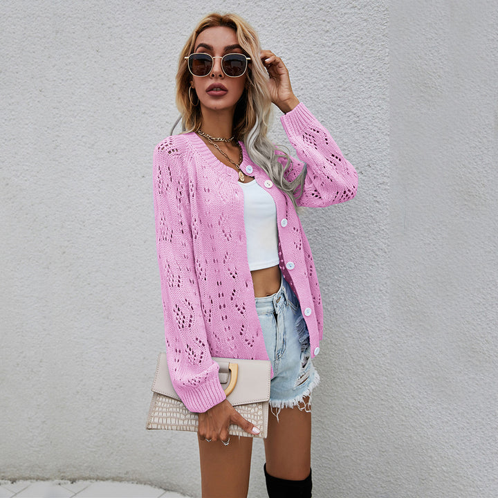 Gilet aérien pour femme avec motif de trous délicat Chic & Stil