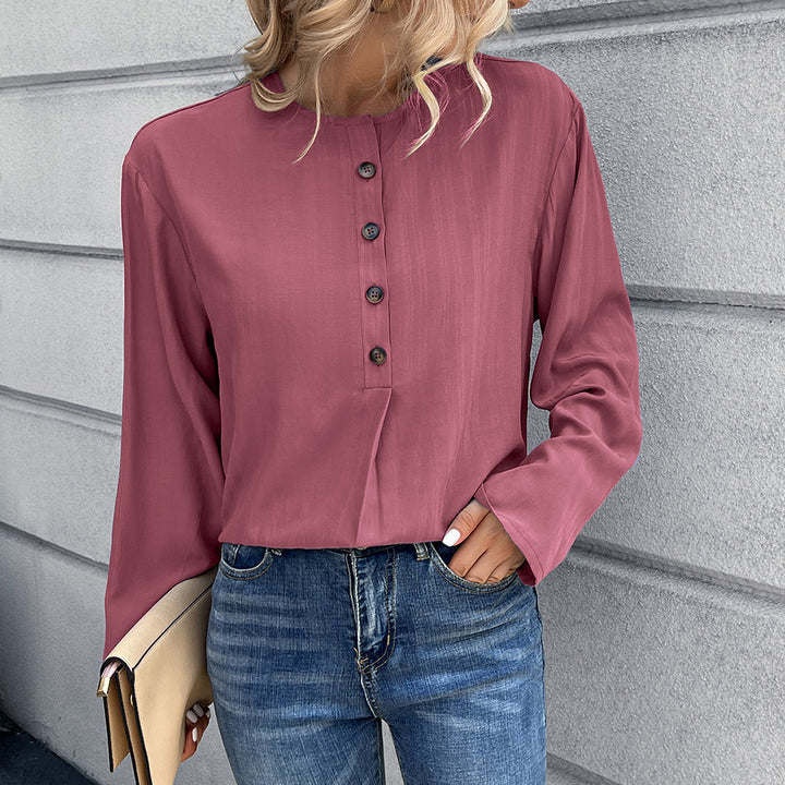 Women's Casual Shirt with Button Detail and Long Sleeves Lune London