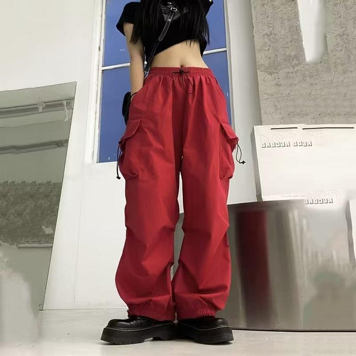 Women's cargo pants with practical side pockets and elastic waistband Lune London 1775573717