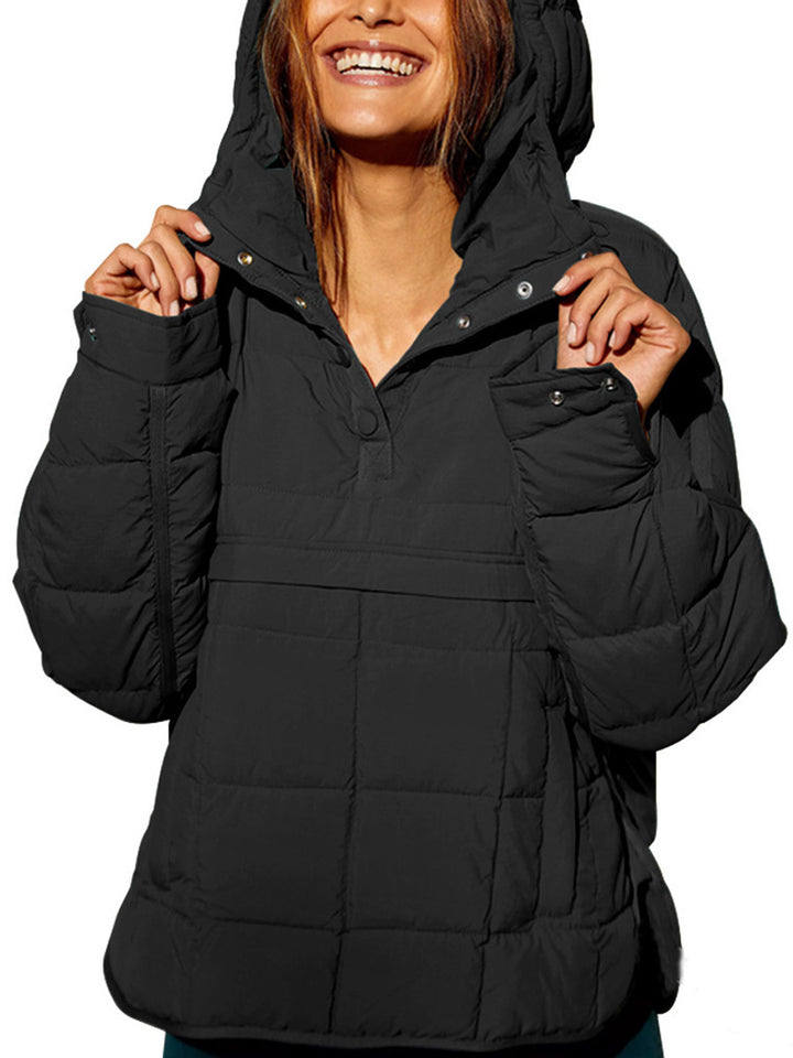 Casual winter jacket for women with quilted design and collar Lune London